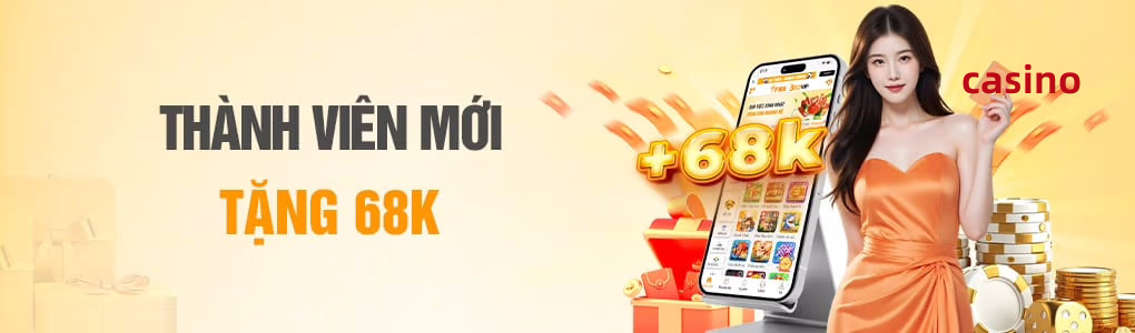 Hình ảnh quảng cáo của ee68 hiển thị nền tảng và các lợi ích